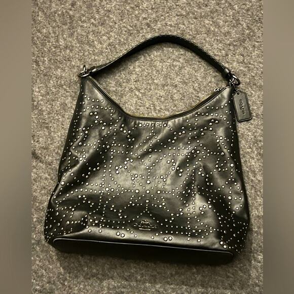 Coach Handbags - Coach Studded Celeste hobo bag black leather *EUC*
